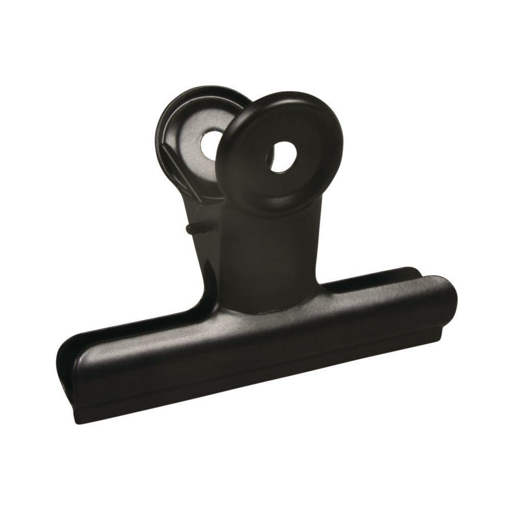 Pince double clip en métal noir pour organiseur mural 9 x 7 x 4 cm