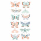 Stickers 3d papillons pastel