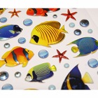 Scène à décorer pour enfants - sous l'océan ! - stickers puffies