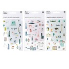 Stickers gel transparent - new-york, tokyo, berlin