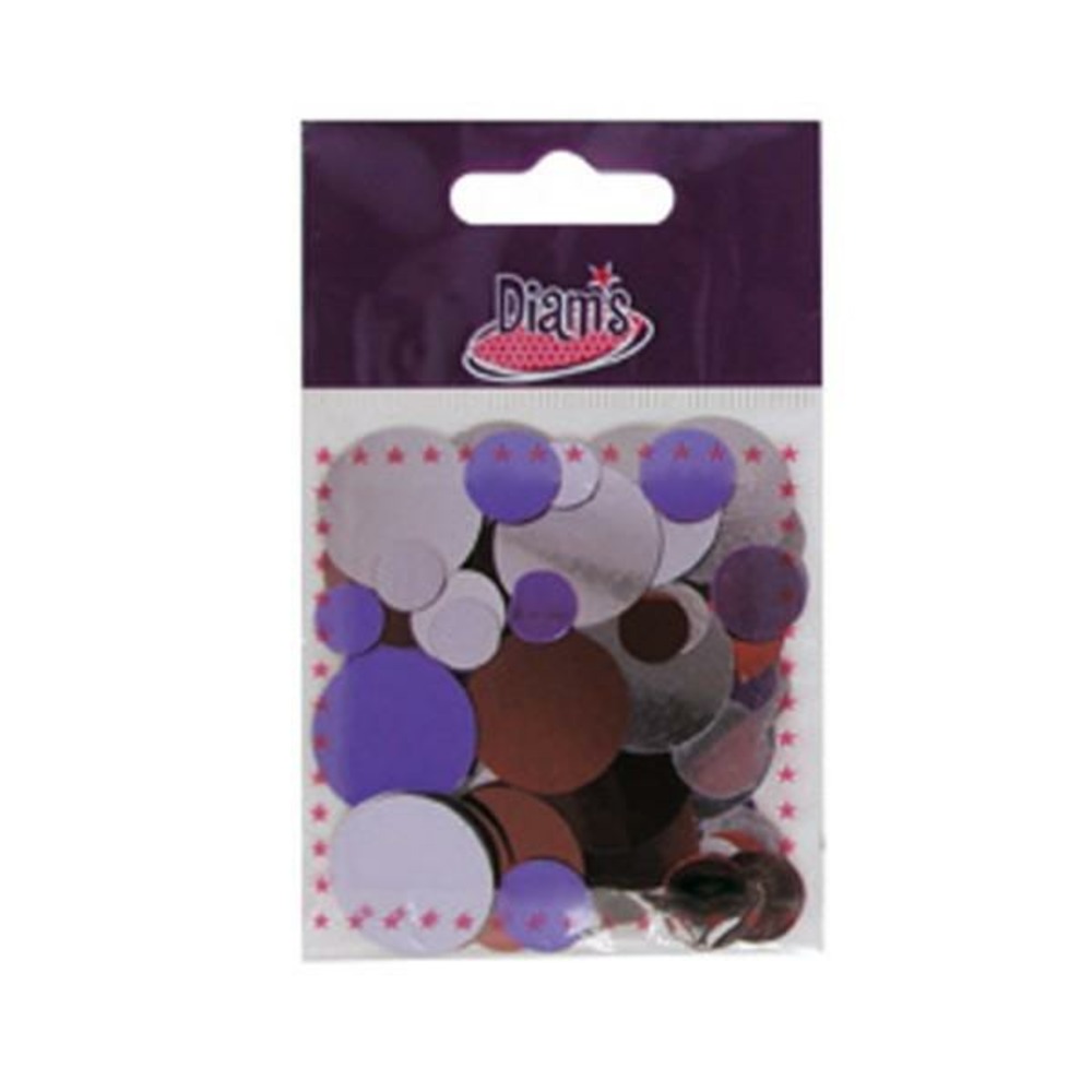 Sachet de miroirs indiens prune