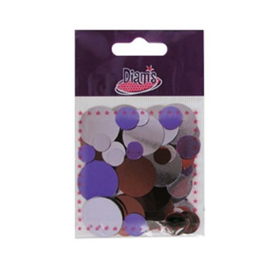 Sachet de miroirs indiens prune