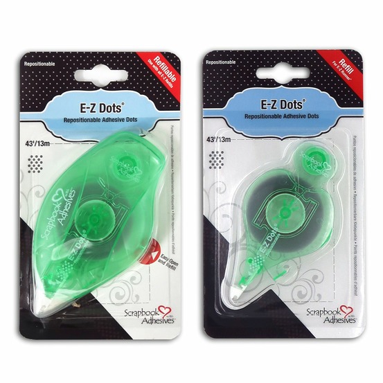 Dévidoir rechargeable e-z dots transparent 13 m + recharge