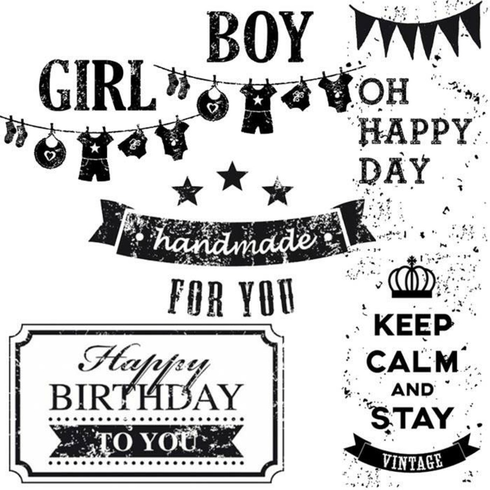 Kit 6 tampons vintage