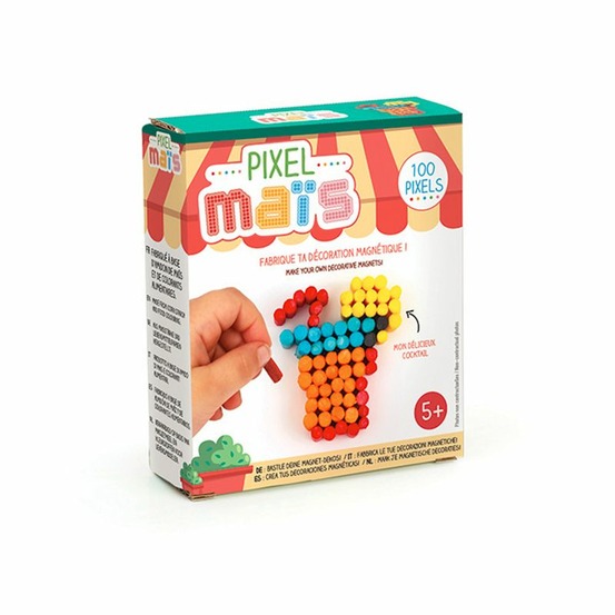 Magnet junk food en pixel maïs - cocktail