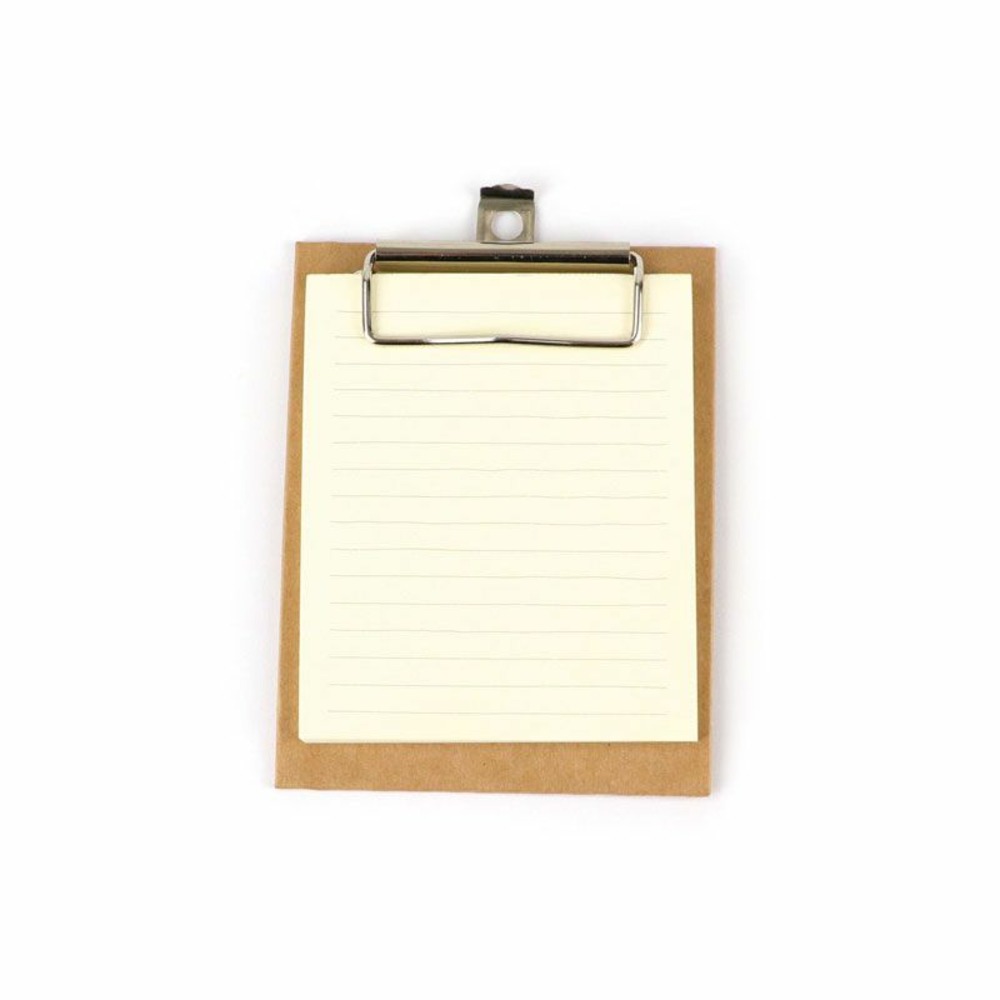 Mini clipboard kraft 13 x 10 cm