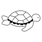Tampon bois tortue 3,6 x 2,6 cm
