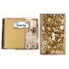 Kit carnet de voyage + 150 punaises dorées