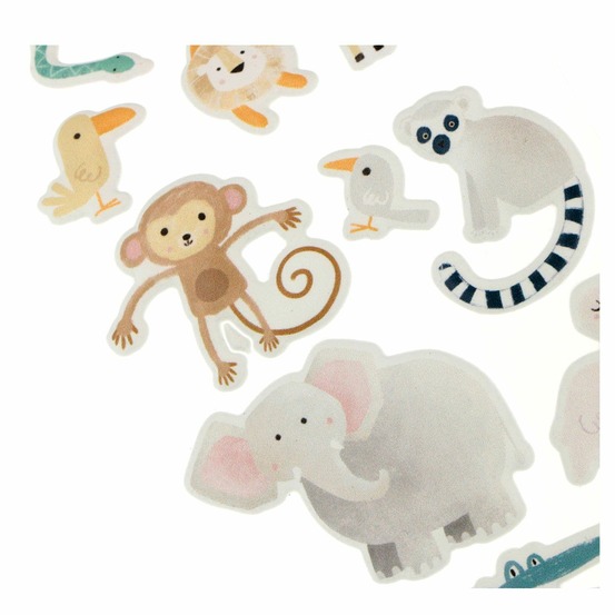 Stickers 3d animaux safari