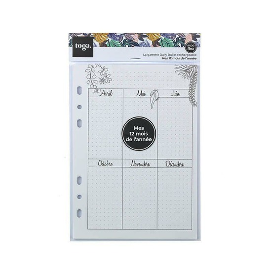 Recharge bullet journal - pages mensuelles