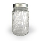 Bocal mason jar avec couvercle 37,5 cl - diamant