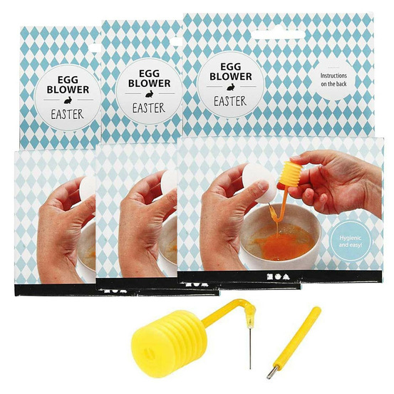 3 pompes pour vider les œufs de pâques à décorer