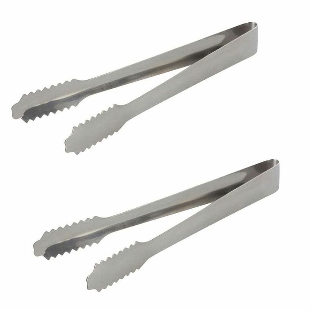 2 pinces à glaçons en inox
