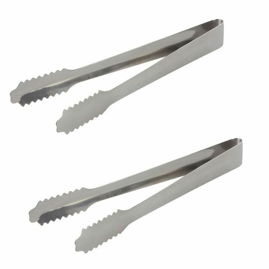 2 pinces à glaçons en inox
