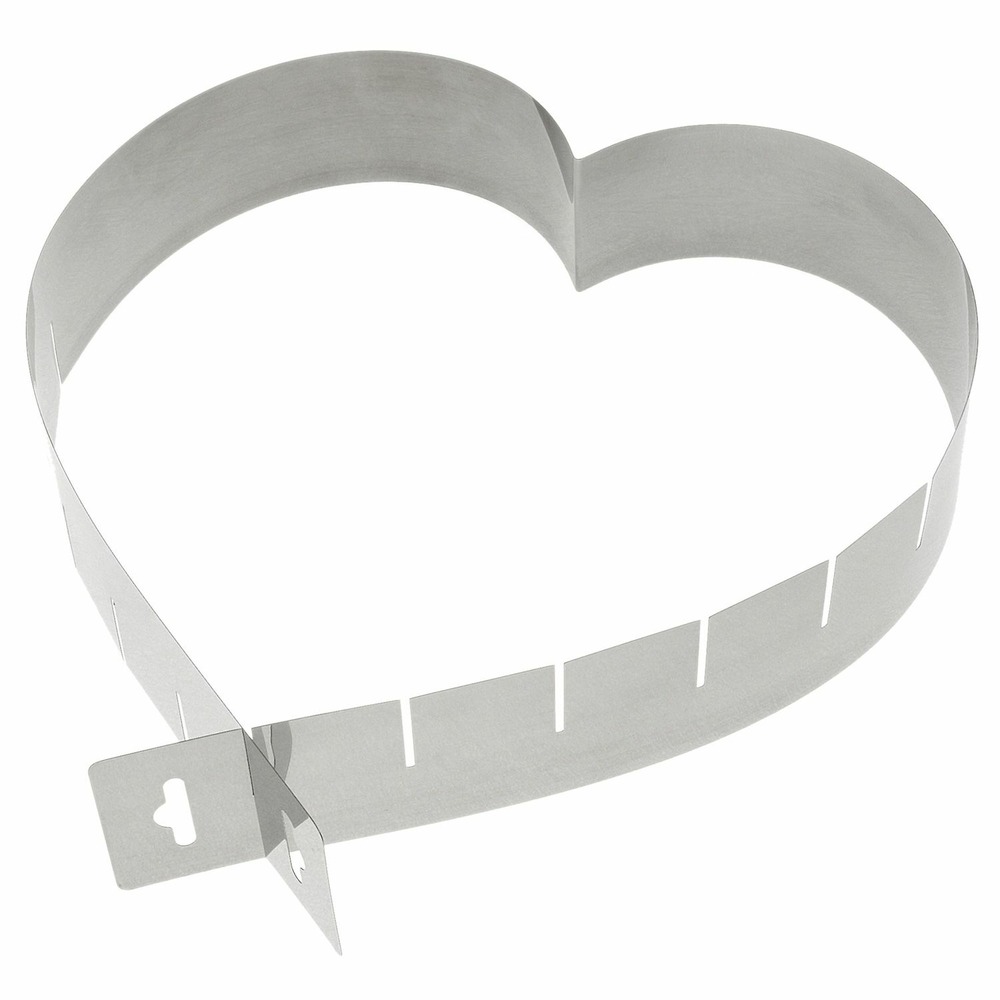 Cadre à pâtisserie extensible - coeur