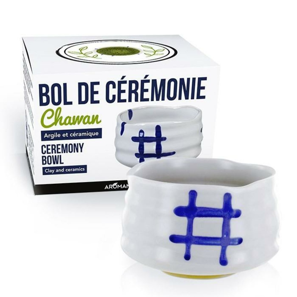 Bol de cérémonie japonais chawan - blanc
