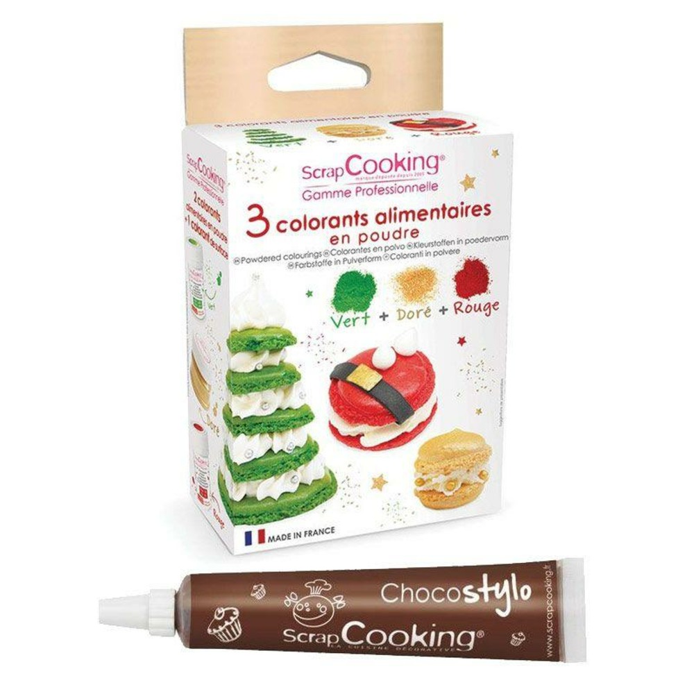 Scrapcooking - Colorant Alimentaire Chocolat Rouge 5 g - Les