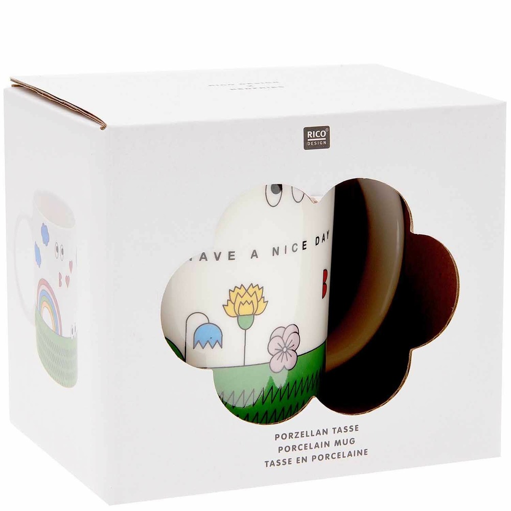 Tasse en porcelaine - cartoon - eye candy - 9,5 cm