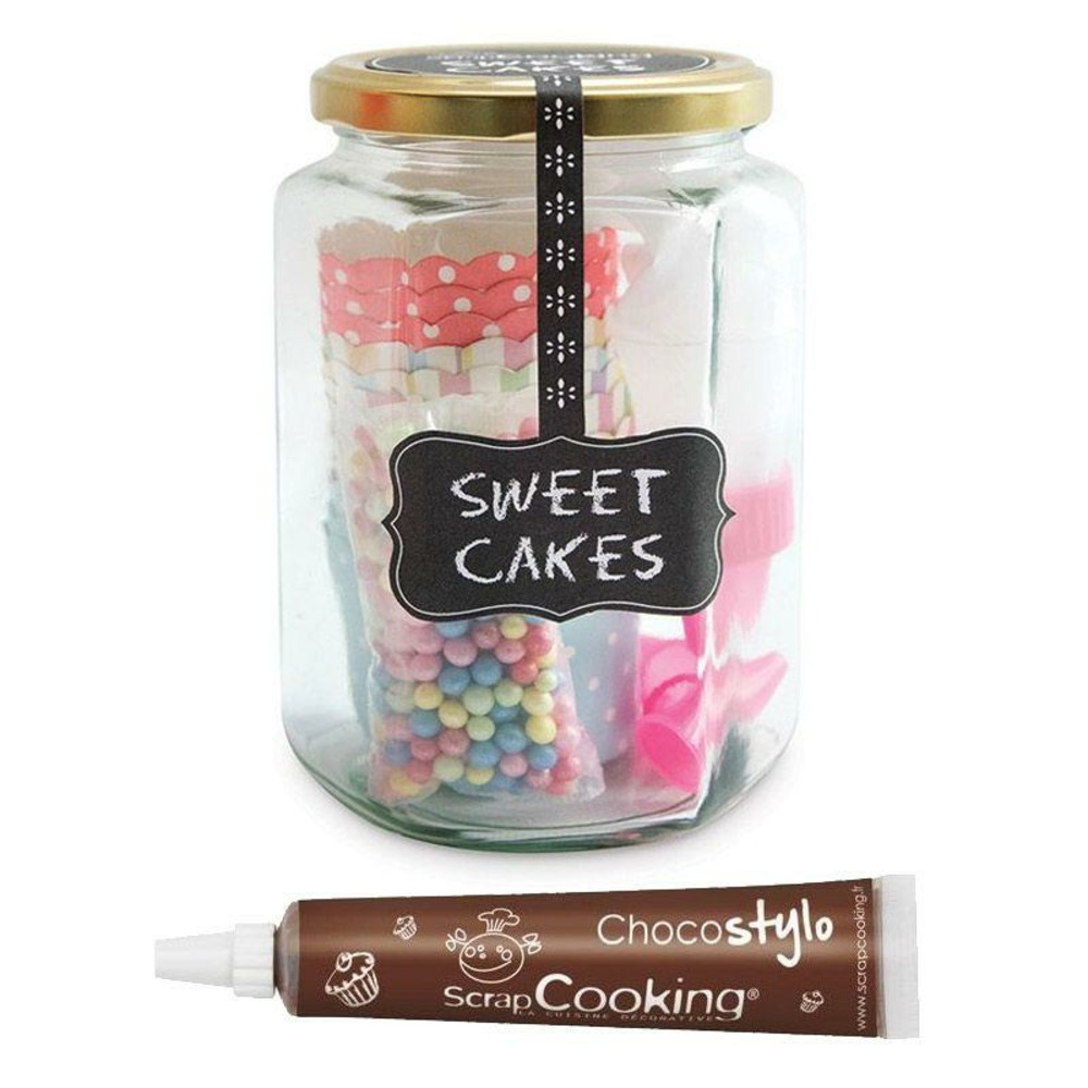 Tin Madeleine Cookie Mold 12 Pcs Edible Chocolate Pen