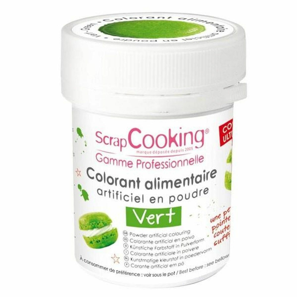 Colorant alimentaire en poudre 10 g - vert