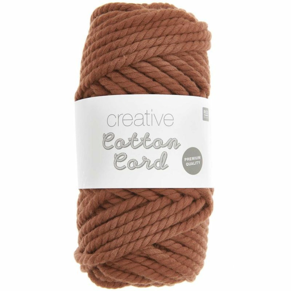 Pelote de corde en coton 25 m - rouille