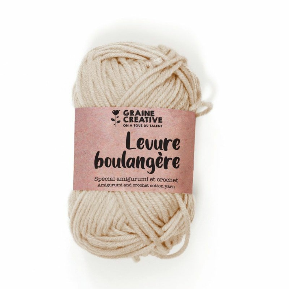 Fil de coton spécial crochet et amigurumi 55 m - beige