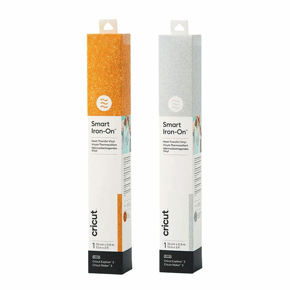 2 flex thermocollants pailletés 91 x 33 cm - argenté, doré