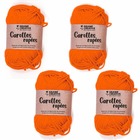4 fils de coton pour crochet 55 m - orange