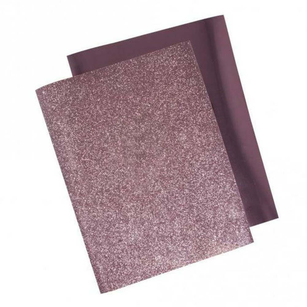 Transfert thermocollant métallique à repasser 21,5 x 28 cm - rosé