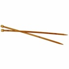 2 aiguilles à tricoter en bambou 35 cm - ø 8 mm