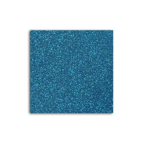 Flex thermocollant à paillettes - bleu vif - 30 x 21 cm