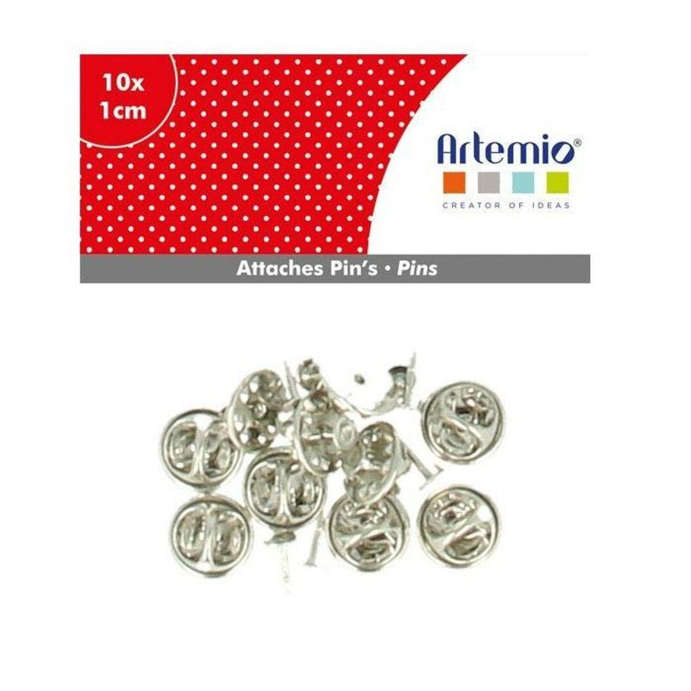 10 attache pin's métalliques