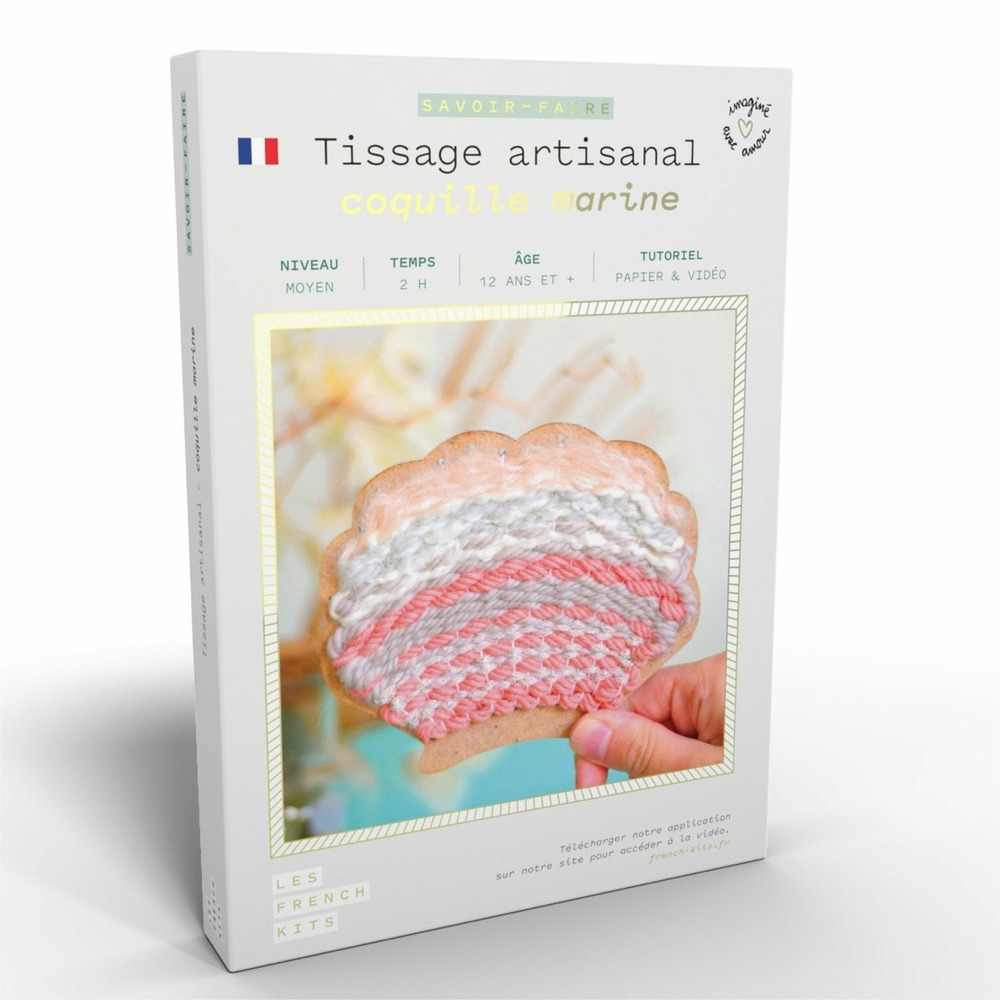 Coffret diy - coquille marine à tisser