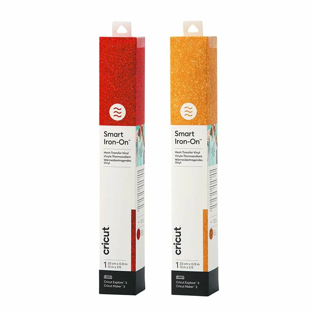 2 flex thermocollants pailletés 91 x 33 cm - doré, rouge