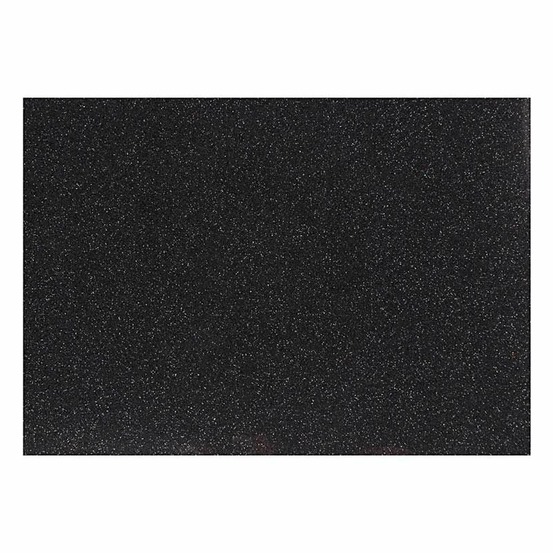 Papier thermocollant noir pailleté - 14,8 x 21 cm