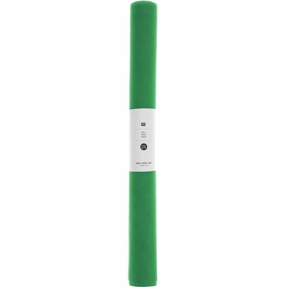 Rouleau de tulle 50 cm x 5 m - vert