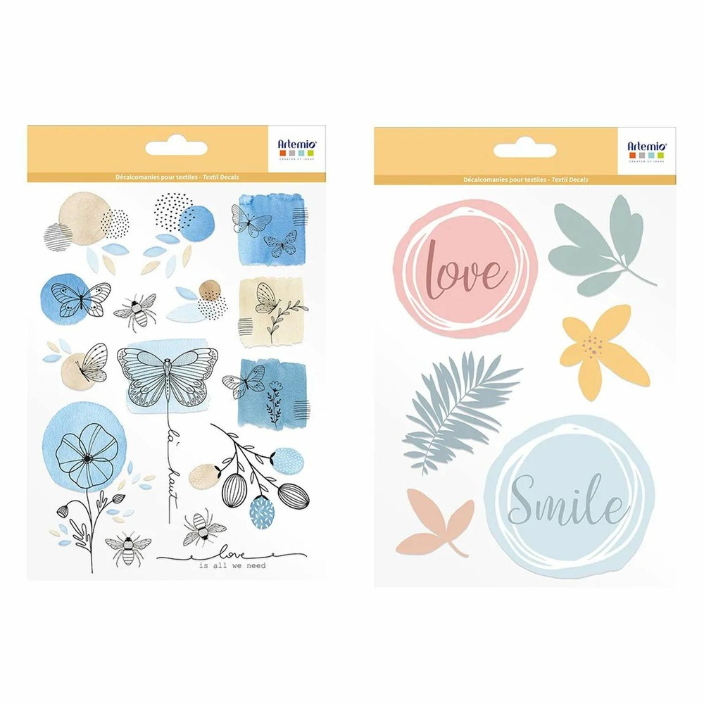 2 transferts textiles thermocollants a5 slow life