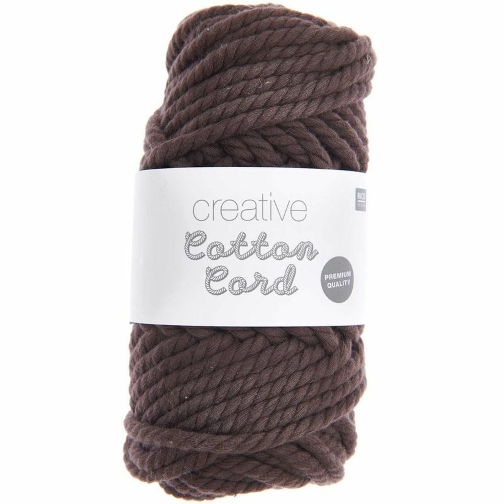 Pelote de corde en coton 25 m - chocolat