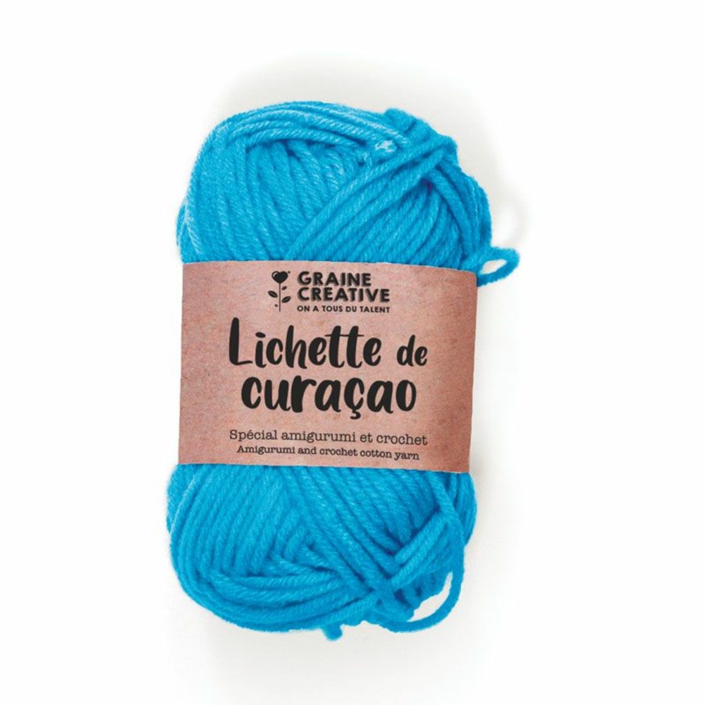 Fil de coton spécial crochet et amigurumi 55 m - turquoise