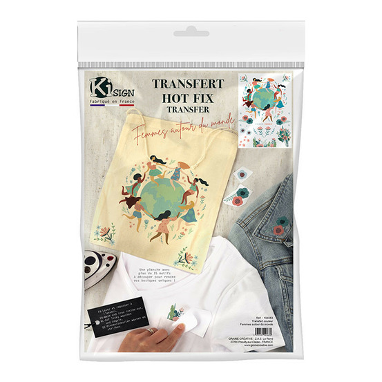 Transfert thermocollant a4 - femmes autour du monde
