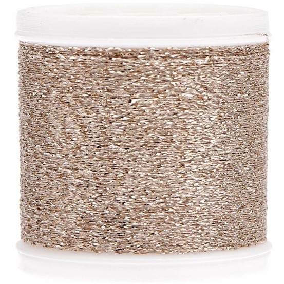Fil à broder - 200 m - couleur métallique - champagne