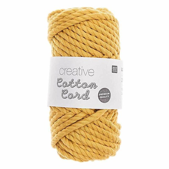 Pelote de corde en coton 25 m - moutarde