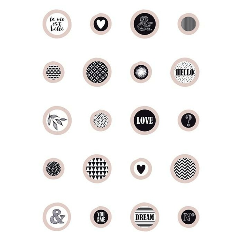 Boutons bois epoxy la vie est belle