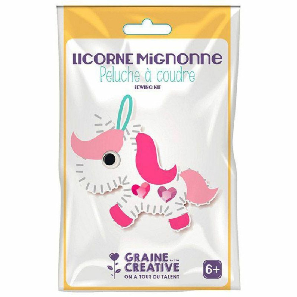 Kit peluche à coudre - licorne mignonne
