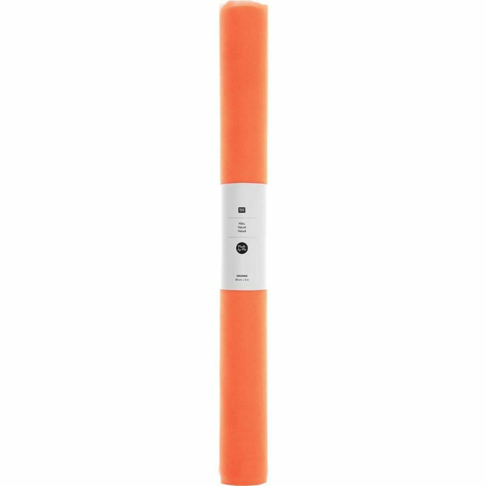 Rouleau de tulle 50 cm x 5 m - orange