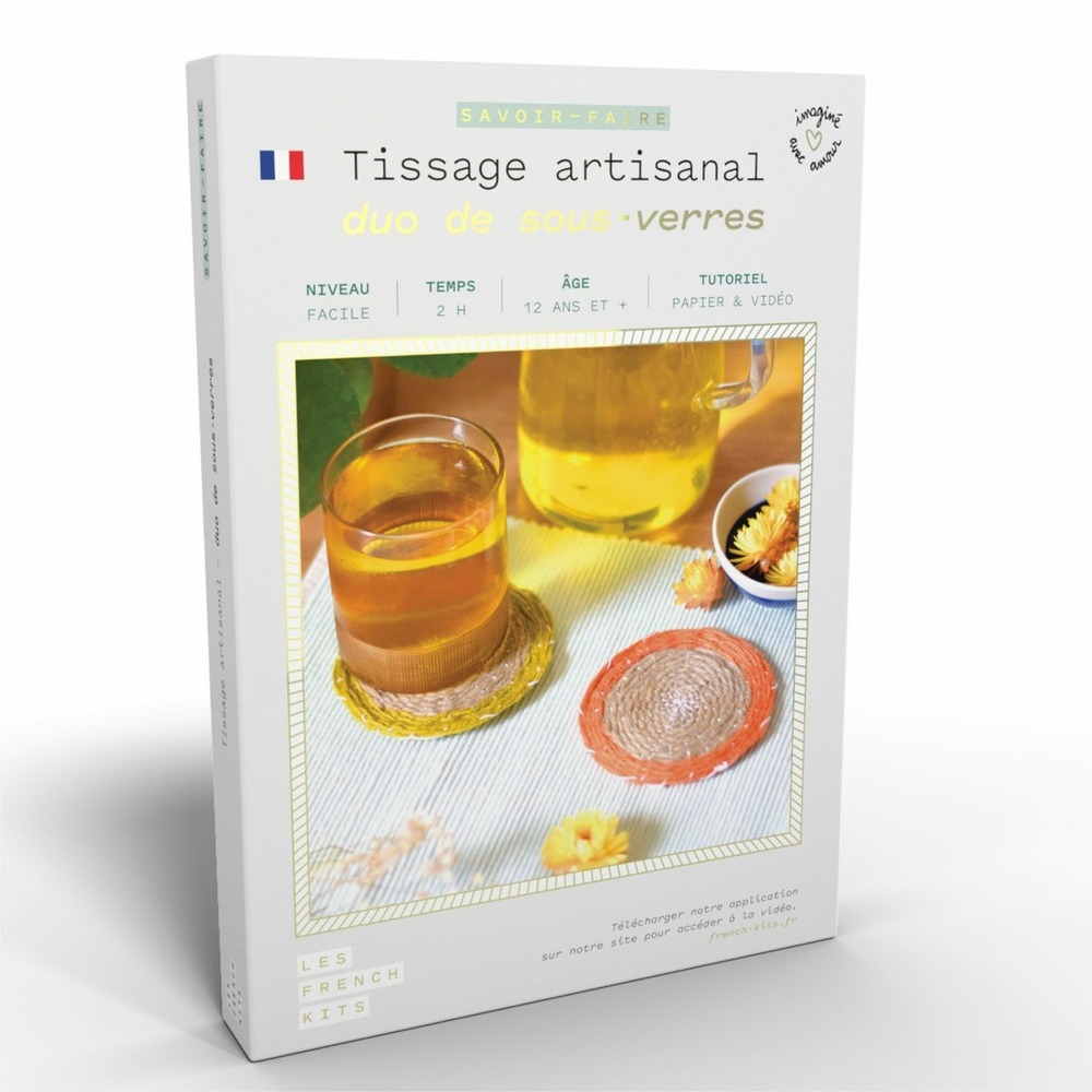 Coffret diy - duo de sous-verres à tisser