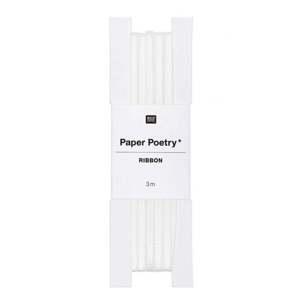 Ruban de satin blanc cassé 3 m