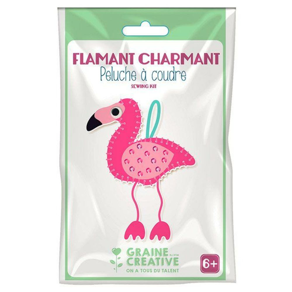 Kit peluche à coudre - flamant charmant