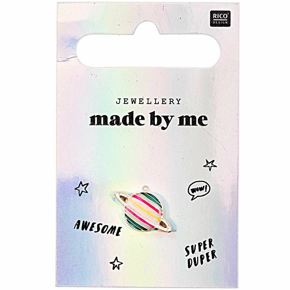 Pin's - planète multicolore 17 x 10 mm