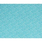Coupon de tissu 55 x 45 cm - bleu clair à pétales blancs